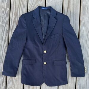 Chaps Navy Blue Boys size 12 Blazer with Gold Buttons